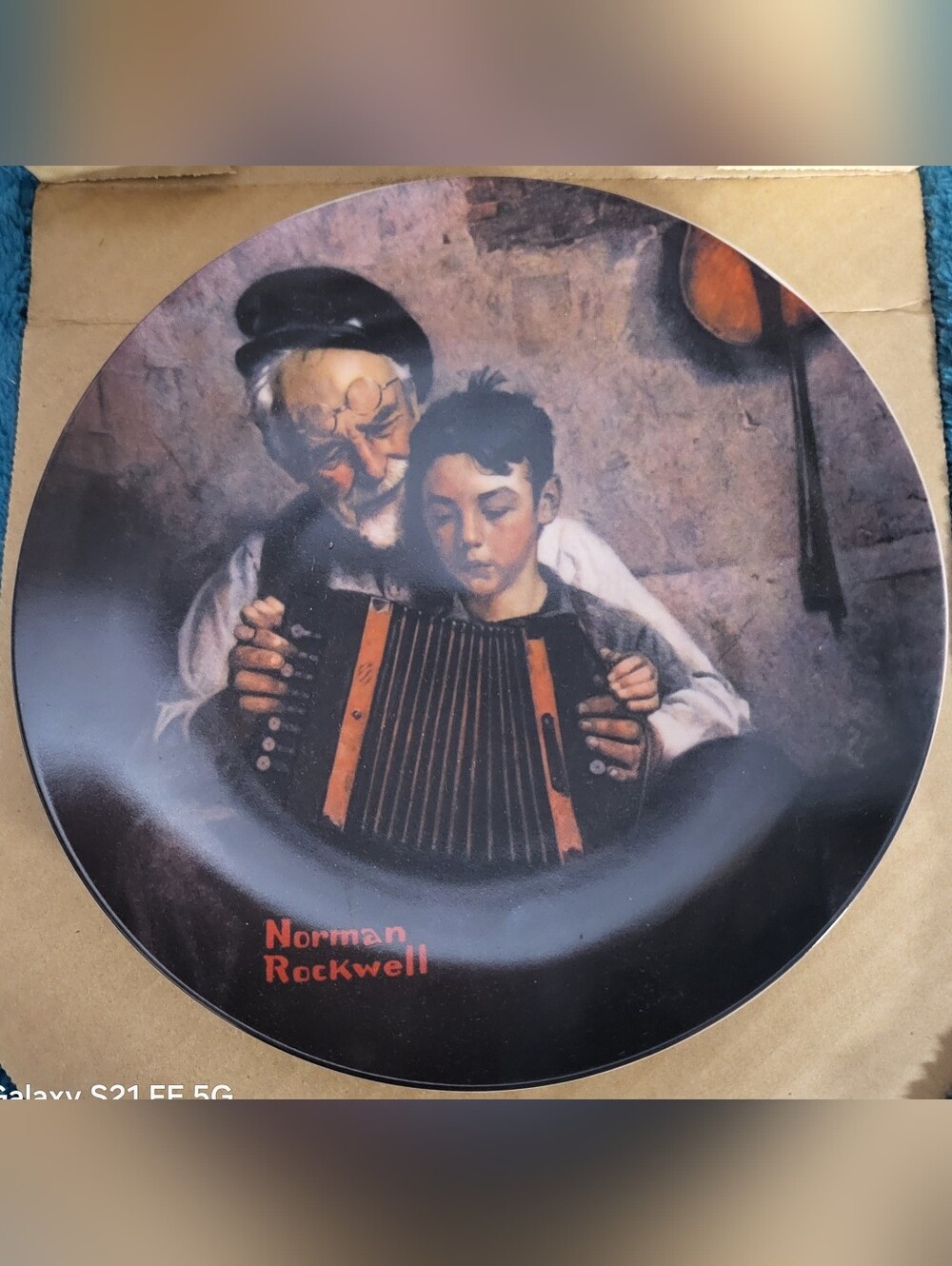 "The Music Maker" By Norman Rockwell Collectible Plate NIB